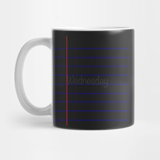 Wednesday - Lined Paper Mug